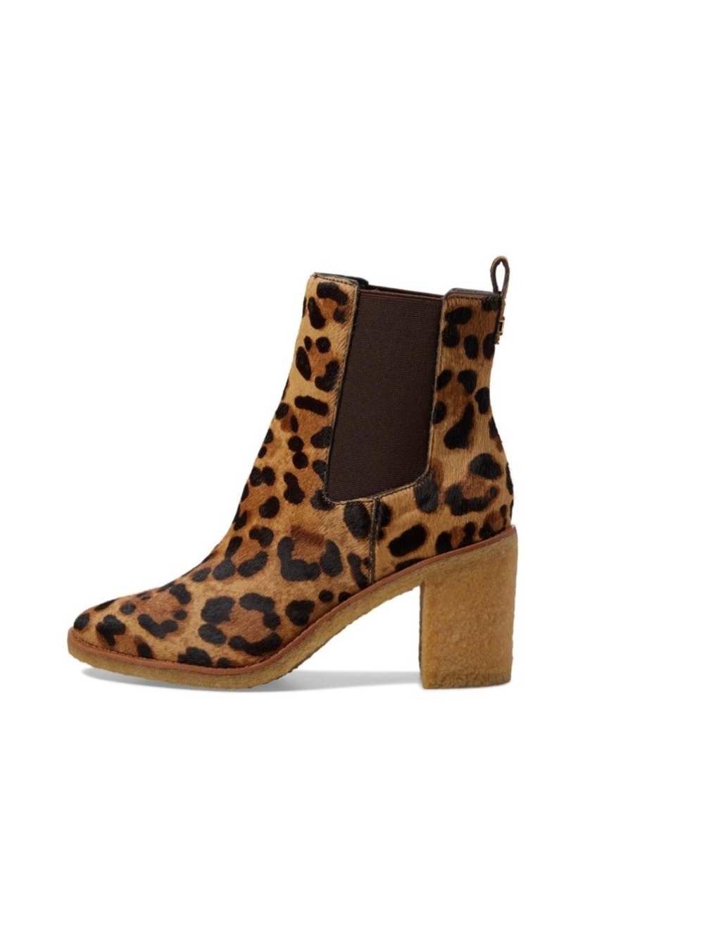 Lauren Ralph Lauren Womens Marianna Calf Hair Leopard Print Chelsea Boots